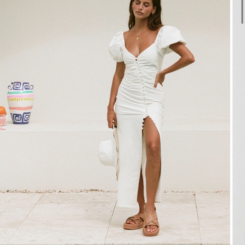 sabo skirt - Neyla Button Midi Dress